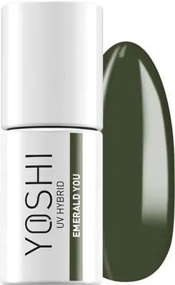 Obrázek produktu pro Yoshi Hybrid Lak na nehty Sumpf Grün Khaki - Profesionální trvanlivý lak na nehty 6 ml - UV lak na nehty s praktickým štětečkem - Yacht & Yoyo