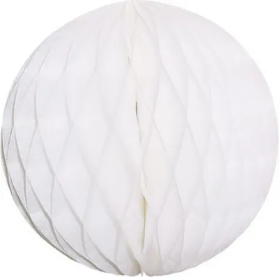 Produktbild von Wabenball weiß 30cm, schwer entflammbar