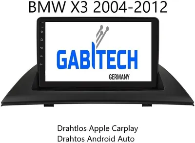 Produktbild von 9 zoll Android 13 Autoradio GPS Navi für BMW X3 E83 2004-2012 Bluetooth FM Drahtlos Apple Carplay und Android Auto. 4GB RAM 64GB ROM Octa-Core