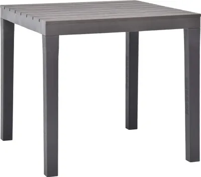 Obrázok produktu pre The Living Store záhradný stôl vo farbe moka 78 x 78 x 72 cm plast