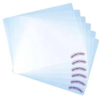 Immagine prodotto di Colorations - Tappetini trasparenti per attività manuali - 6 pezzi