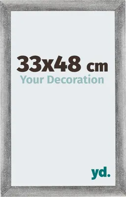 Produktbild von Bilderrahmen, 33x48 cm, Grau Gewischt, MDF, Mura