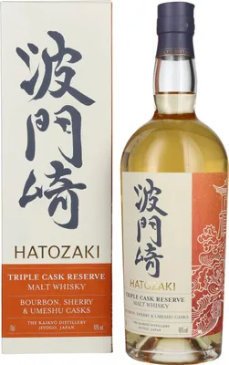 Image de Hatozaki Triple Cask Reserve Malt Whisky 46% Vol. 0,7l en boîte cadeau