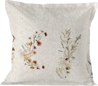 Produktbild von Wild flowers Kissenbezug  80x80 cm 100% Baumwolle Hergestellt in Europa