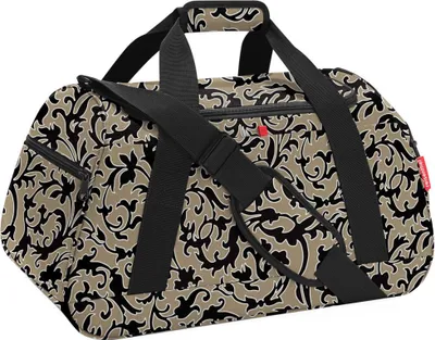 Produktbild von reisenthel Reisetasche activitybag, 54x30x33 cm, 100% recyceltes Polyester, Baroque Marble, mit Extrafach für Schmutzwäsche & Schuhe, ideal für Sport & Reisen, Hauptfach, 2 Netz- & 2 Seiten-RV-Fächer, 1 Außensteckfach, 5 Standfüße, gepolsterter Schultergurt