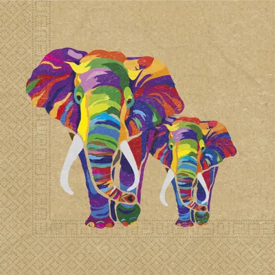 Produktbild von Servietten Elefant 20 Stück 33x33 cm