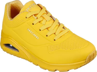 Produktbild von Skechers Damen Schnürschuhe Sportlich Gummisohle gelb