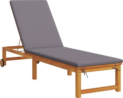 Produktbild von vidaXL Sonnenliege Braun 202 x 53 x 89 cm Massivholz Akazie