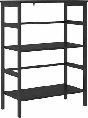 Obrázok produktu pre vidaXL Regál na knihy čierny dubový vzhľad 60 x 29,5 x 81 cm