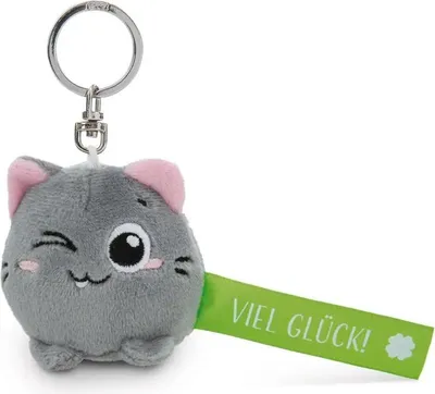 Rex London Schlüsselanhänger - Rosa Katze Mit Band Ca. 3cm