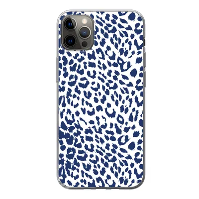 Produktbild von MuchoWow® Handyhülle Schutzhülle Hülle für iPhone 13 Pro Max Panther Druck - Blau - Abstrakt Silikon Softcase Handy Hülle - Mobiltelefon