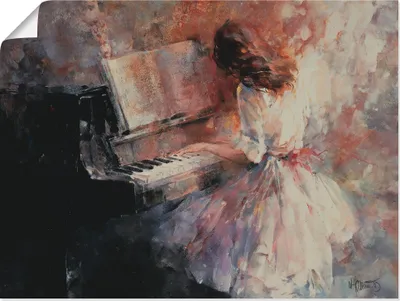 Produktbild von ARTland Poster Romantischer Rhythmus Größe: 40x30 cm