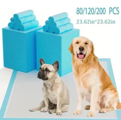 Produktbild von Saugfähige Unterlagen für Hunde, ideal für die Stubenreinheit von Welpen, Haustierunterlagen, Hundepads, extra groß, Einweg, super saugfähig