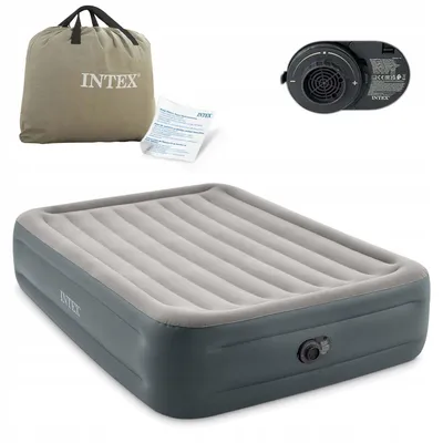Produktbild von Intex Luftbett Doppelbett mit integrierter Pumpe 203x152x46 cm