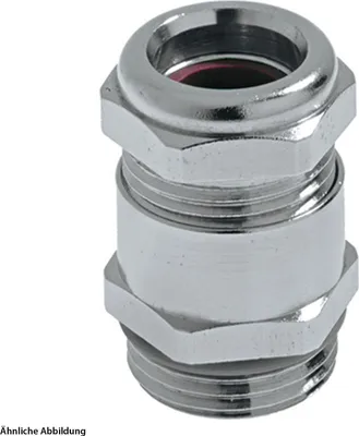 Image de Raccord vissé LAPP M12x1,5 étanche à la pression, laiton (CuZn) nickelé, longueur du filetage 5,0 mm - 1 pièce