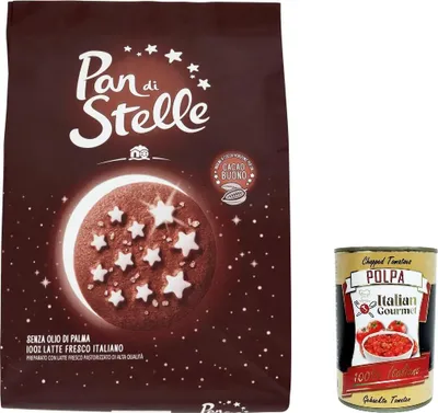 Produktbild von 3x Mulino Bianco Biscotti Pan di stelle 700g Italien kekse biscuits cookies kuchen + Italian Gourmet polpa 400g