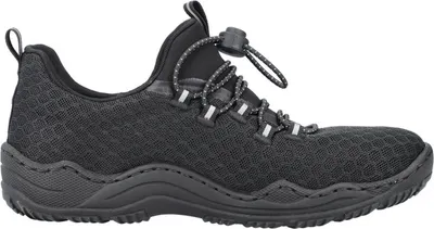 Imagen del producto de Zapatos de mujer Rieker, tipo cordones, zapatillas deportivas, color negro, para uso diario