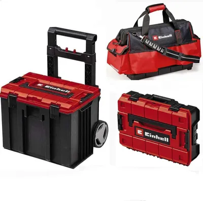 Produktbild von Einhell E-Case Tower Systemkoffer-Set 2 Koffer1 E-Tasche inkl. Zubehör