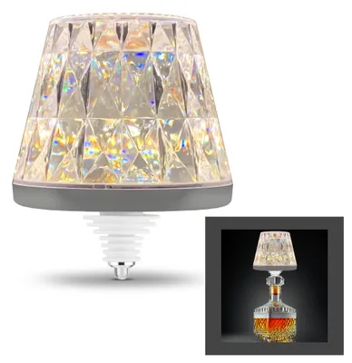 Immagine prodotto di Lampada da tavolo a batteria REV, modello LAMPRUSCO CRISTAL - 130 lumen, senza fili, con dimmer – design in cristallo