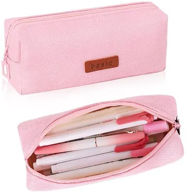 Produktbild von Kleines Lederetui für Mädchen und Jungen, Schultasche, uni Pencilcase, kleine Ledermappe für Mädchen