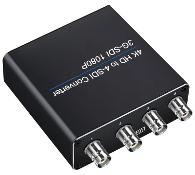 Produktbild von HDMI-zu-SDI-Konverter 4K mit 1 Eingang und 4 Ausgängen für Kameras und Heimkino
