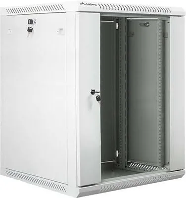 Produktbild von LANBERG 19" 15U 600x600 wandmontierter Rack Einbauschr. grau