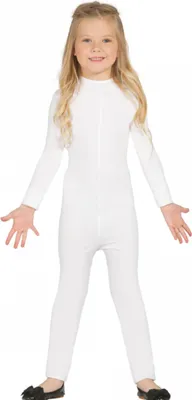 Produktbild von Bodysuit für Kinder Anzug Fasching weiss - 98/104 (3-4 Jahre)