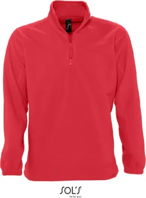 Produktbild von SOLs 56000 | Half-Zip Fleece Ness - Farbe: Red - Größe: L