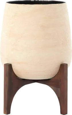Produktbild von Light & Living - Blumentopf Karuna - Weiß - Ø44x53cm