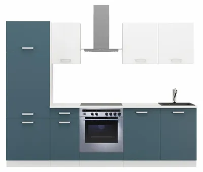 Produktbild von Küche Toni 260 cm Küchenzeile Küchenblock Singleküche Einbauküche