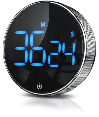 Imagen del producto de BEARWARE: Temporizador digital para cocina, despertador para cocina, temporizador de huevos, pantalla LED, cuenta regresiva, imantado