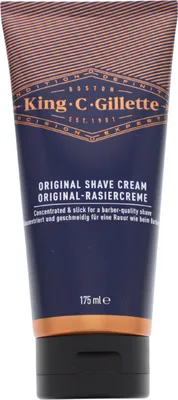 Produktbild von King C Gillette Original Rasiercreme Reichhaltig & Cremig 175 ml für eine Rasur in Barbier Qualität