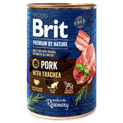 Zdjęcie produktu dla Brit Premium By Nature Pork & Trachea konzerva 400g