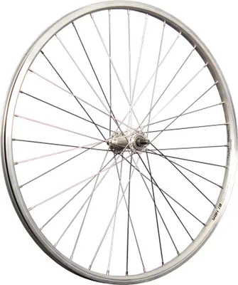 Produktbild von 26 Zoll Vorderrad Schürmann Yak19 Hohlkammerfelge  Vollachse - silber