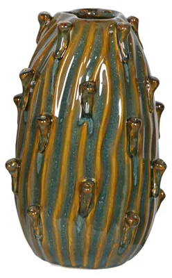 Produktbild von Vase Dimphy, Keramik, grün, 15 x 22 cm