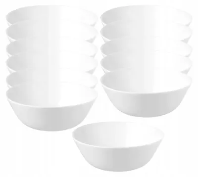 Produktbild von IKEA Oftast Schüssel 15 cm 12er Set Weiß Hartglas