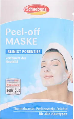 Produktbild von Schaebens Peel-Off Maske, für porentiefe Reinigung, 15 ml