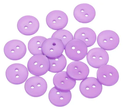20 Harz-Nähknöpfe, 12,5 mm, 2 Löcher, Helllila