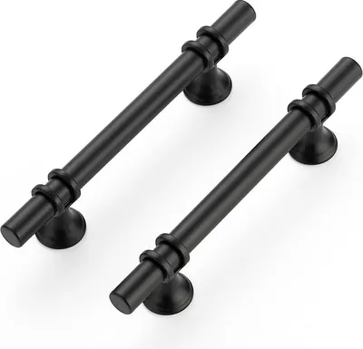 Obrázek produktu pro Sada 15 nábytkových úchytek - úchytky na nábytek - černé - 102 mm