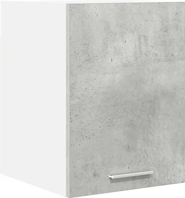 Image de vidaXL Armoire suspendue gris béton et blanc 30 x 31 x 40 cm Bois composite
