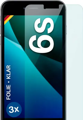 Produktbild von moex® 3x Schutzfolie kompatibel mit Apple iPhone 6s - Displayschutzfolie dünn Folie, Klar