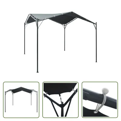 Immagine prodotto di The Living Store Padiglione tenda per feste 3x3 m acciaio antracite