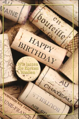 Produktbild von Geburtstag - Glückwunschkarte im Format 11,5 x 17 cm mit Umschlag