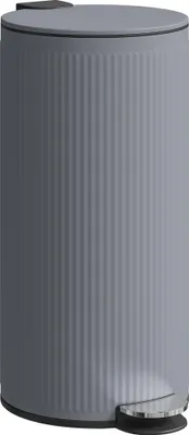 Produktbild von Mülleimer 30 L Treteimer mit Softclose-Deckel und Pedal, Inneneimer Metall, Schwarz, 36 x 30 x 60,5 cm
