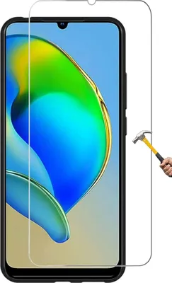 A screen protector is shown on a smartphone.