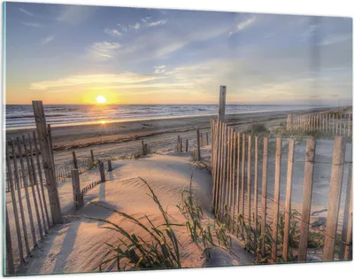 Produktbild von Bilder auf glas - Einteilig - Westen Sonne Düne - 120x80cm - Glasbilder - Wandbilder - Bilder - zum Aufhängen bereit - Wanddekoration aus Glas - Glas Bilder - Wandbild auf Glas - GAA120x80-4219