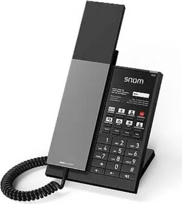 Produktbild von Snom HD350A, IP-Telefon, Schwarz, Kabelgebundenes Mobilteil, Tisch/Wand, Antibakteriell, 100 - 240 V