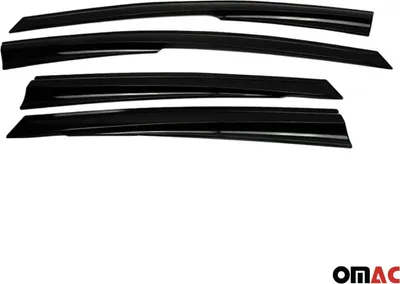 Produktbild von 4x Windabweiser Regenabweiser für Ford Focus 2010-2018 Schrägheck Limo Dunkel