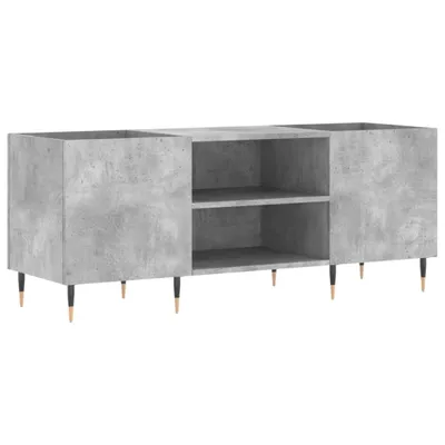 Productafbeelding van Platenkast 121x38x48 cm bewerkt hout betongrijs