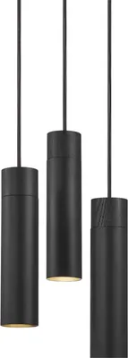 Produktbild von Nordlux Tilo - 3 Breite 22 cm schwarz 3-flammig zylinderförmig